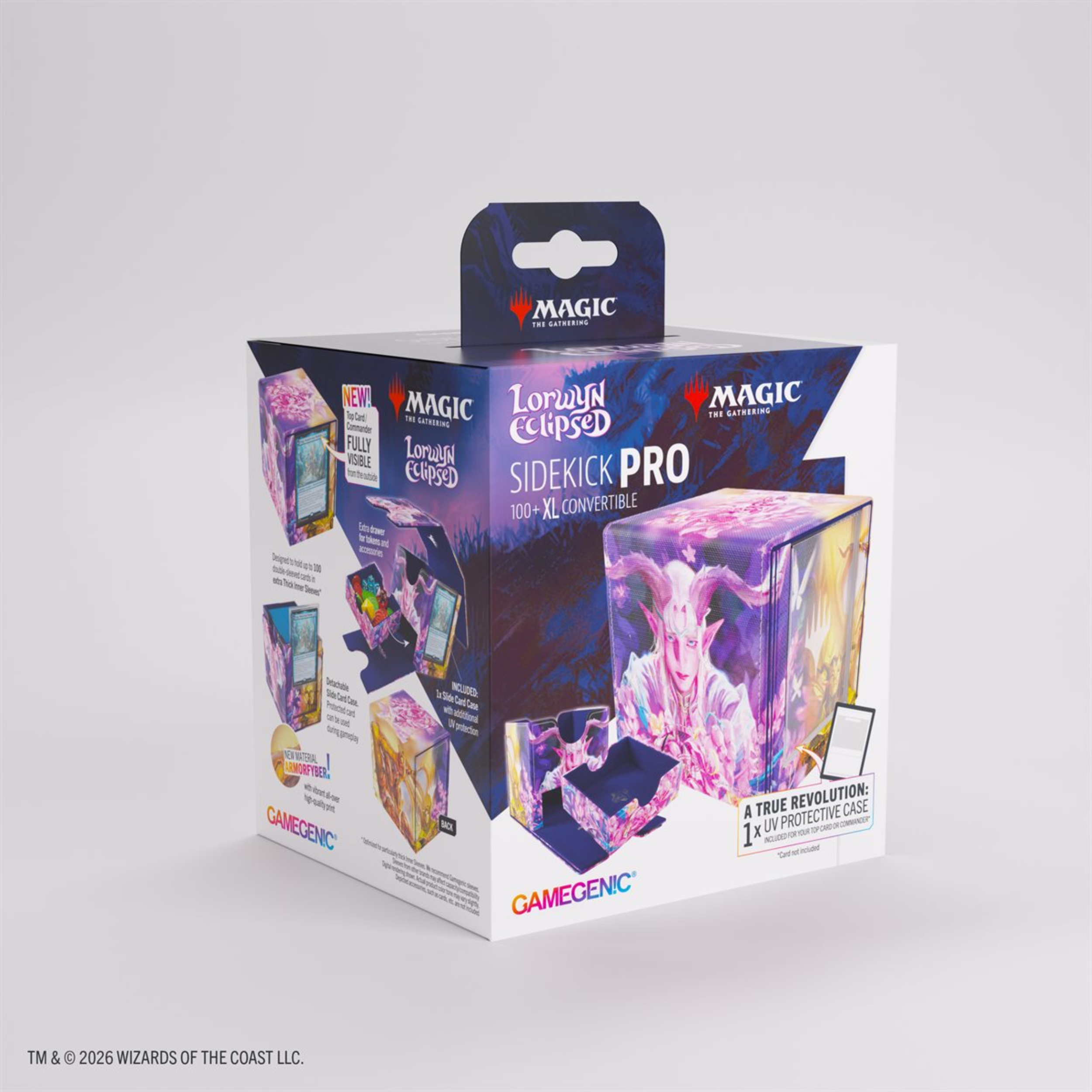 Lorwyn Eclipsed Morcants Loyalists/Dawnhand Eulogist Sidekick Pro XL 100+ Deck Box